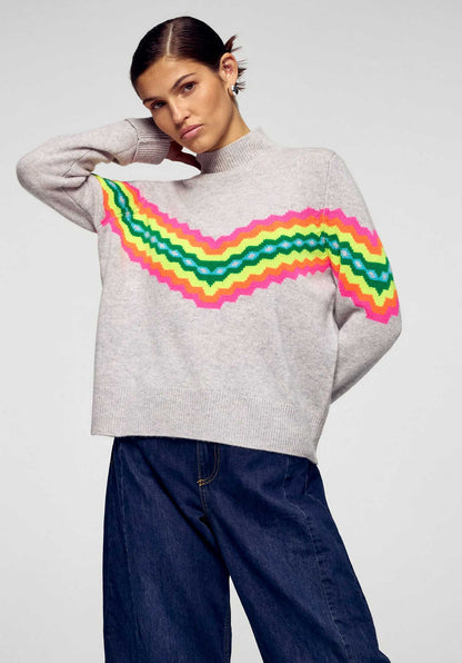 Pullover 2501wpm03327 Gris-Chine-Clair