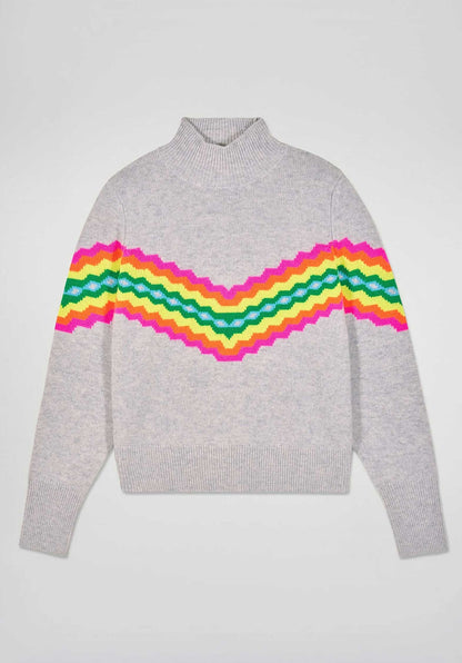 Pullover 2501wpm03327 Gris-Chine-Clair