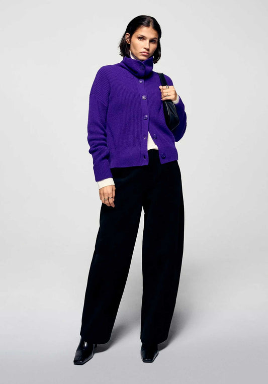 Cardigan Permwpc02132 Velvet-Purple