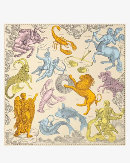 Inoui | Screen-Printed Modal Silk Square Scarf - Multi