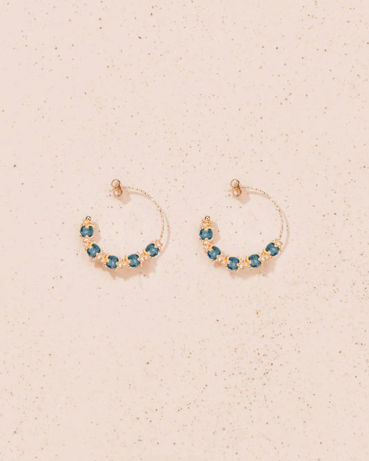 Earring Kamilah Bo Aquamarine