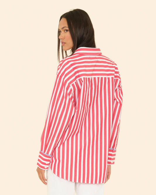 Shirt Gillian Shirt Scarlet-Stripe
