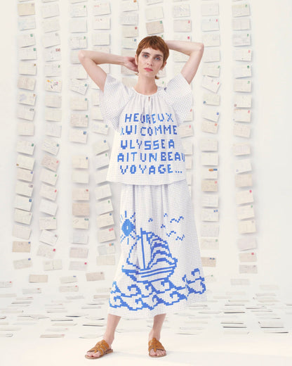 Skirt 12 Skirt Mantou Off-White-Paros-Blue