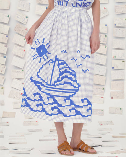 Skirt 12 Skirt Mantou Off-White-Paros-Blue