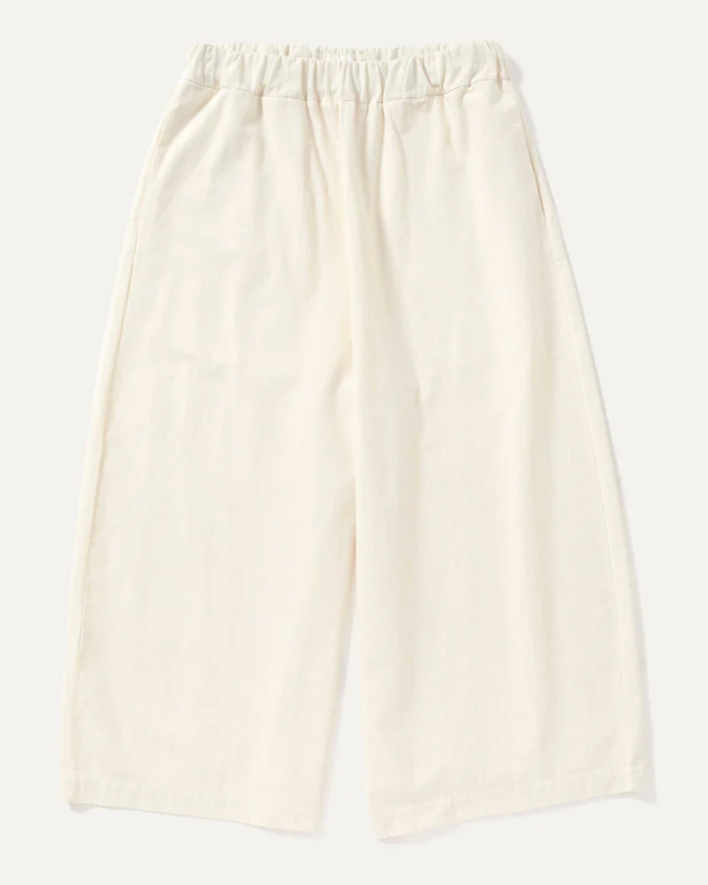 Women’s Pants 100% Cotton Poplin Lightweight - Ivory Avorio
