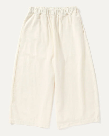 Women’s Pants 100% Cotton Poplin Lightweight - Ivory Avorio