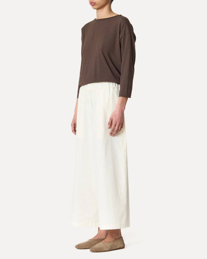 Women’s Pants 100% Cotton Poplin Lightweight - Ivory Avorio