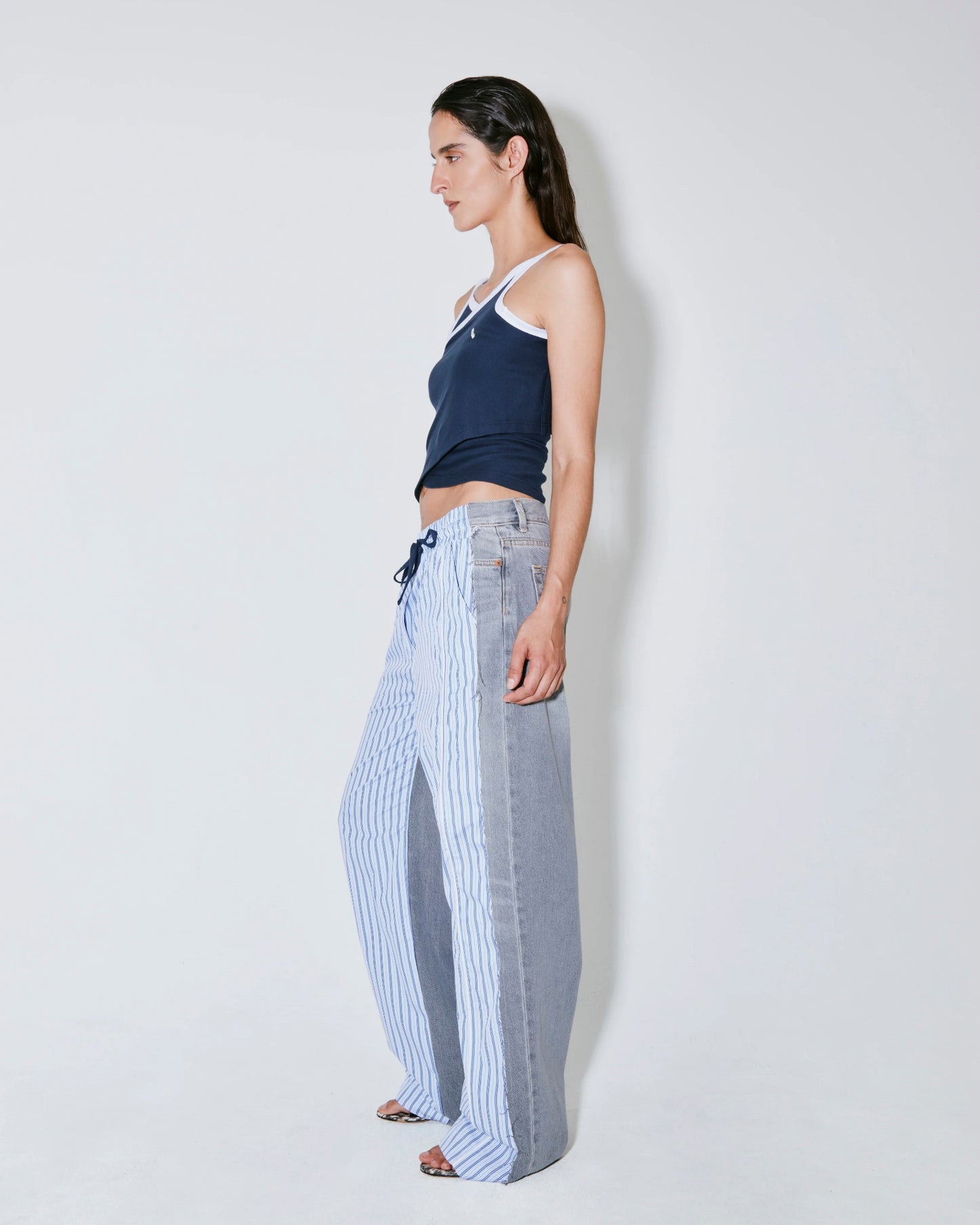 Tank Timothee Dark-Blue-White