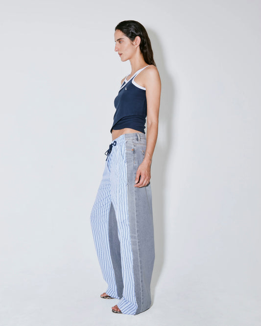 Tank Timothee Dark-Blue-White