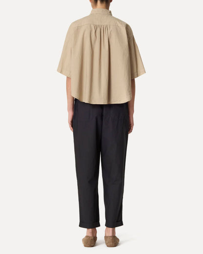 Women's Shirt Premium 100% Cotton Poplin - Ivory Cream Sonora
