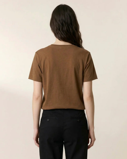 Men's T-Shirt 100 Percent Supima Cotton Knit - Summer Brown