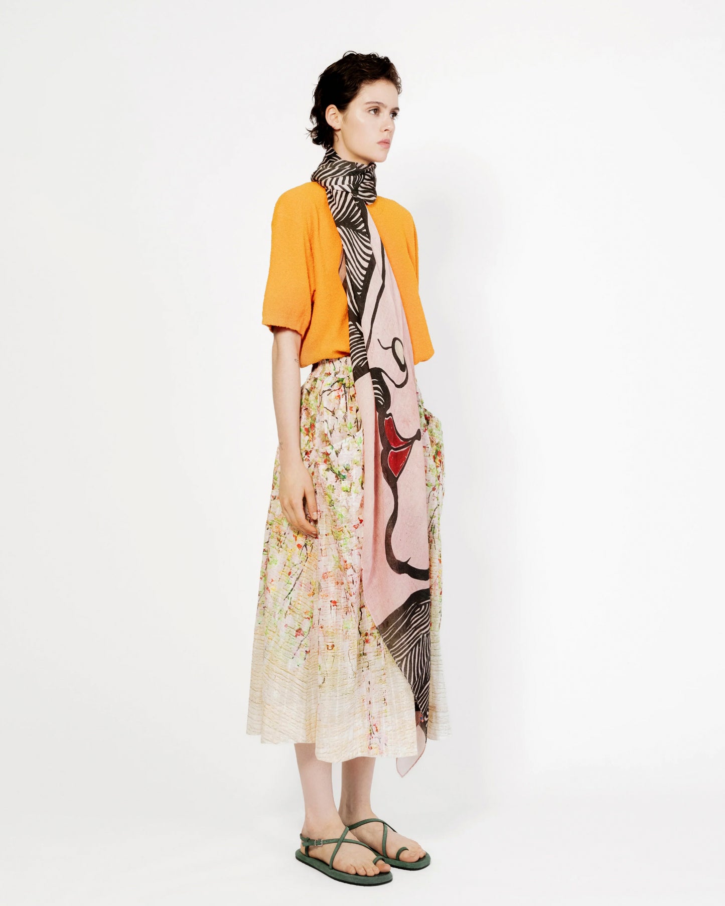 Women's Scarf Silk-Modal-Blend Lux - Pink-Blossom
