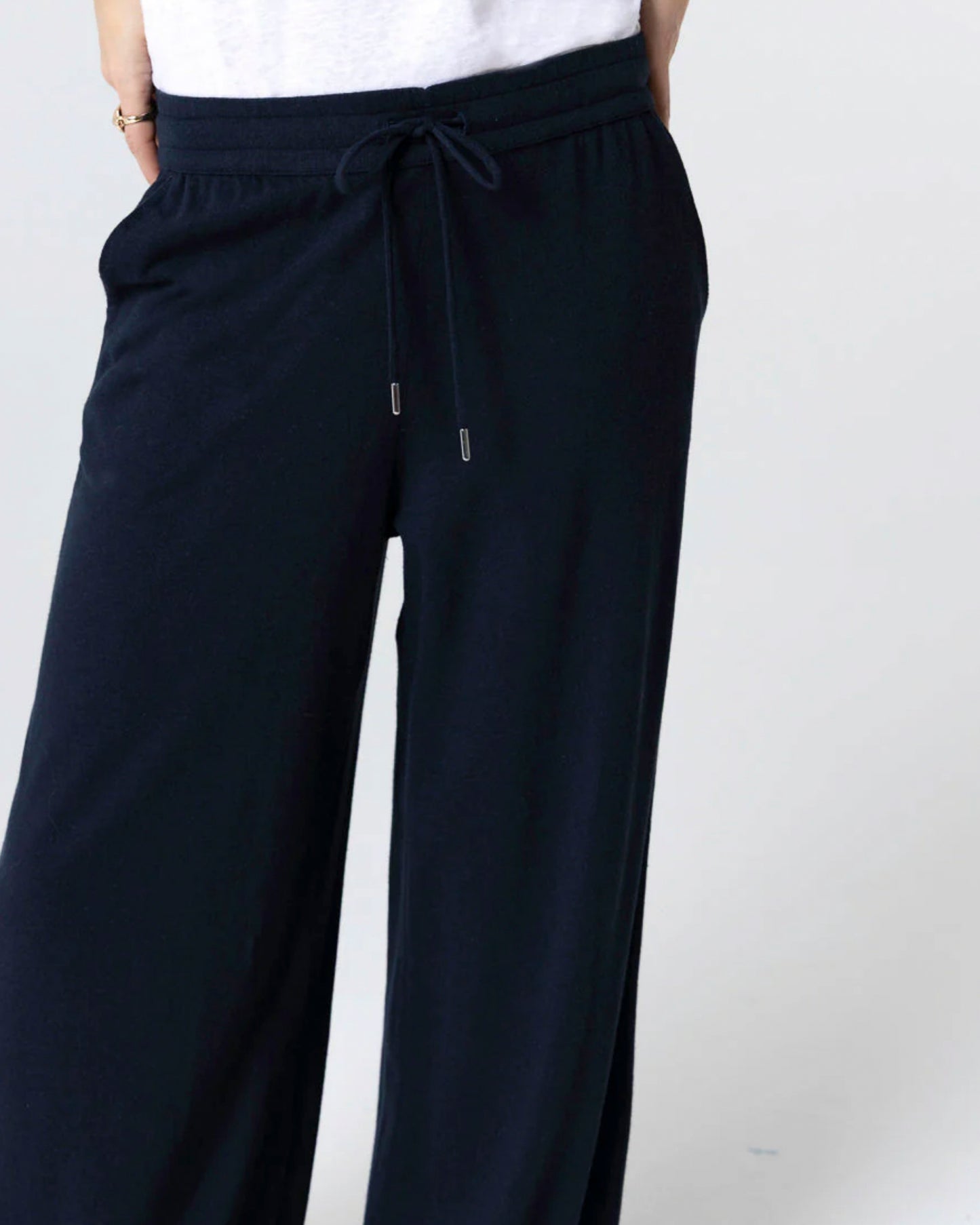 Pants in Cotton / Linen Marine