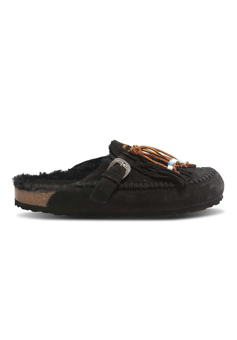 Sandal Donna Caribe Suede Nero