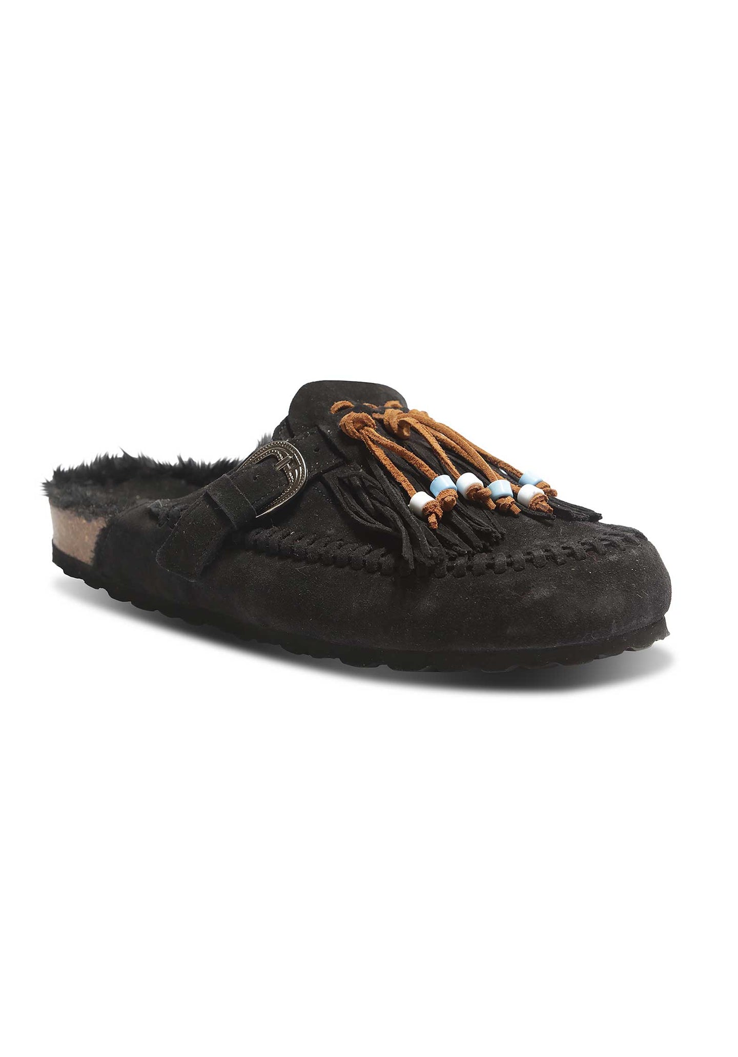 Sandal Donna Caribe Suede Nero