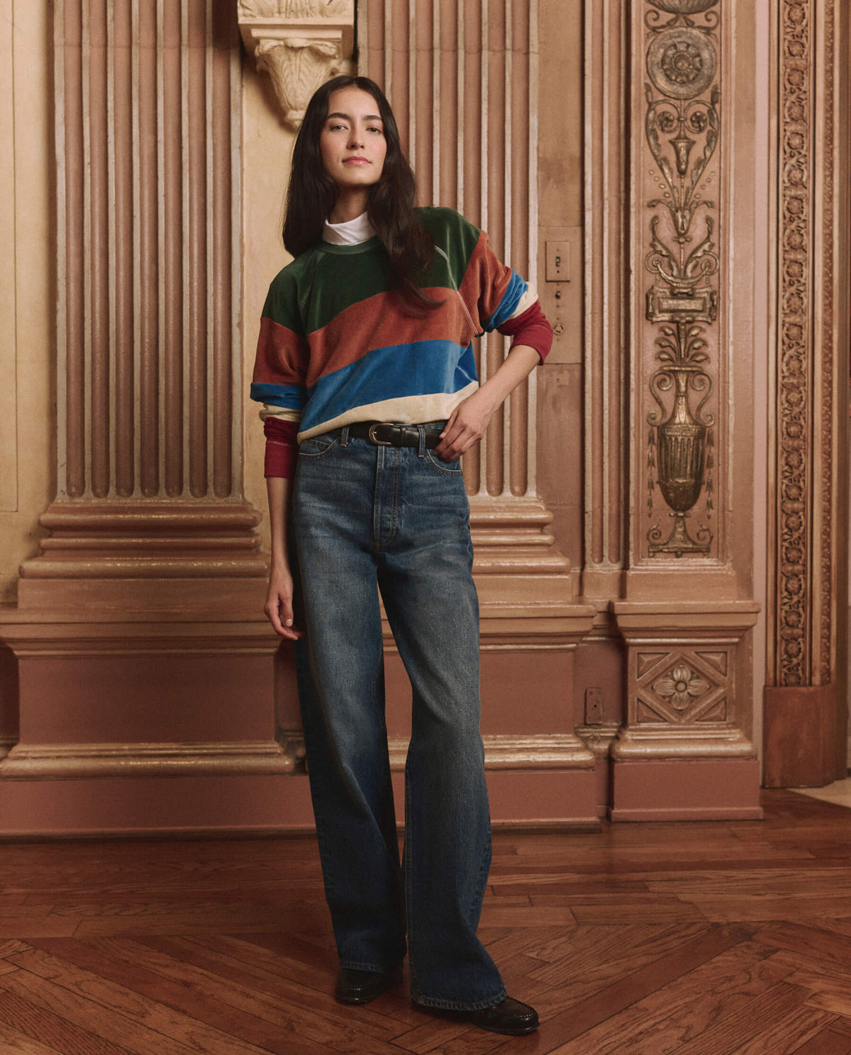 THE GREAT-475 COLLEGE PIECED STR-ARROYO STRIPE_06.jpg