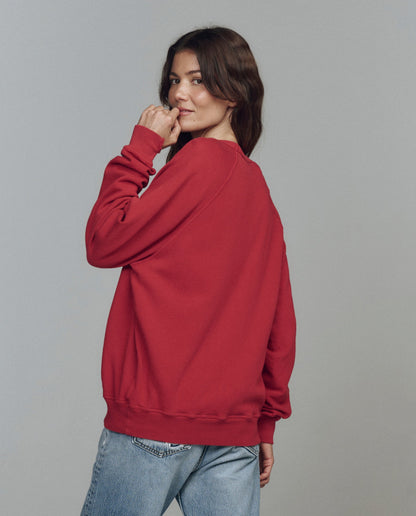 Sweatshirt College Sleigh 1-Red