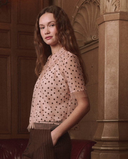 THE GREAT-475 COTILLION TOP-PINK DOT_04.jpg