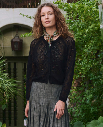 Cardigan Crochet Cardigan Black