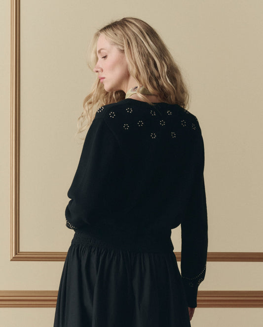 THE GREAT-475 PONY CARDIGAN-BLACK_04.jpg