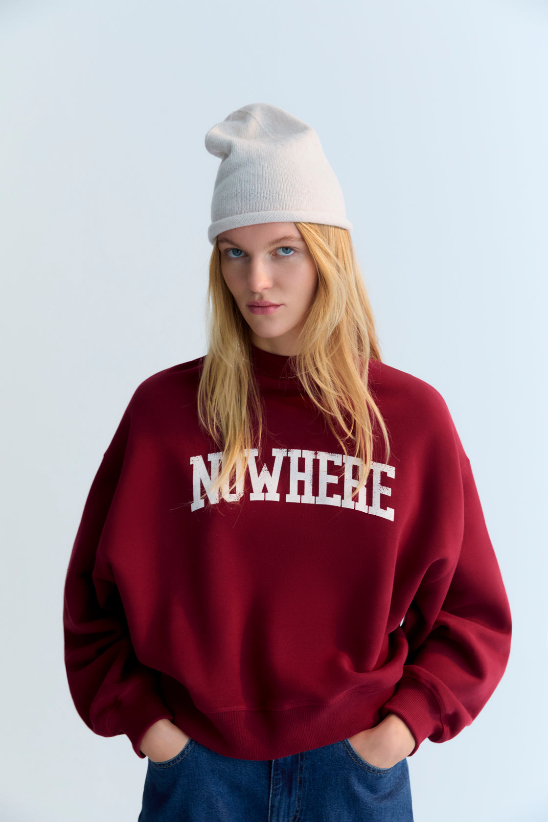 Sweatshirt Nowhere Sweatshi Plum-Fantasy