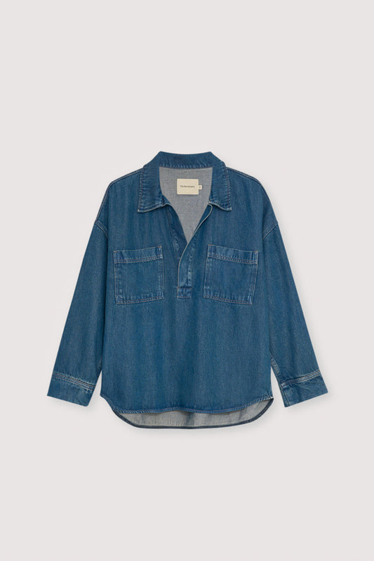 Denim Shirt Tns Tencel Shirt Blue-Denim