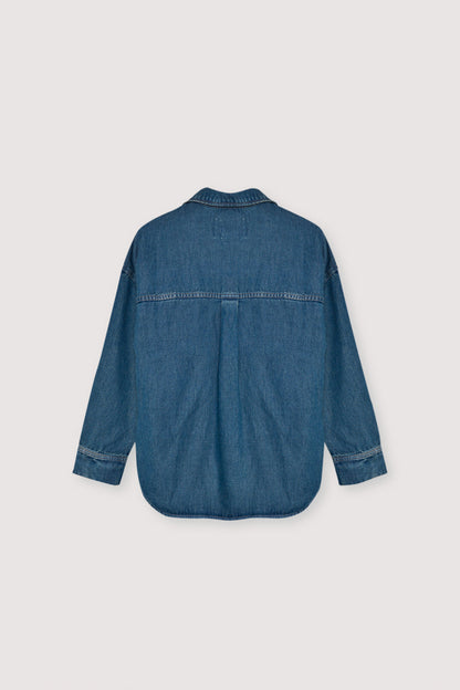 Denim Shirt Tns Tencel Shirt Blue-Denim