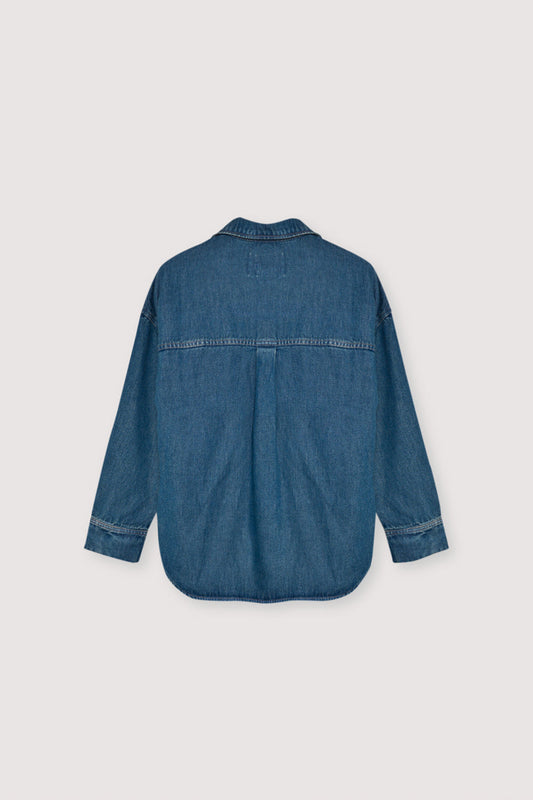 Denim Shirt Tns Tencel Shirt Blue-Denim
