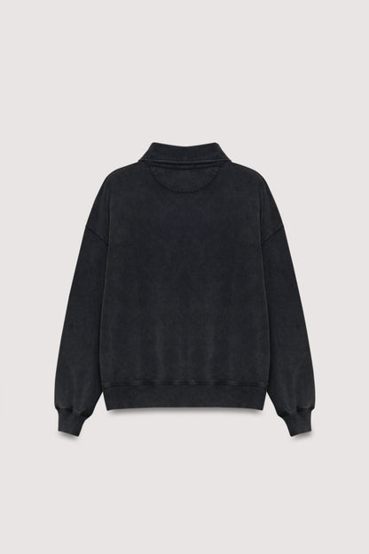 Sweatshirt Valeria Polo Washed-Grey