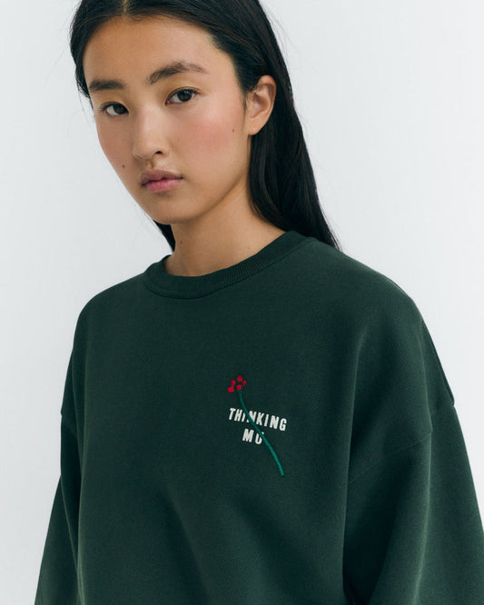 Sweatshirt Jodie Flower Tm Green