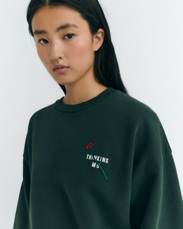 Sweatshirt Jodie Flower Tm Green