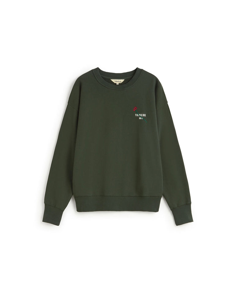 Sweatshirt Jodie Flower Tm Green