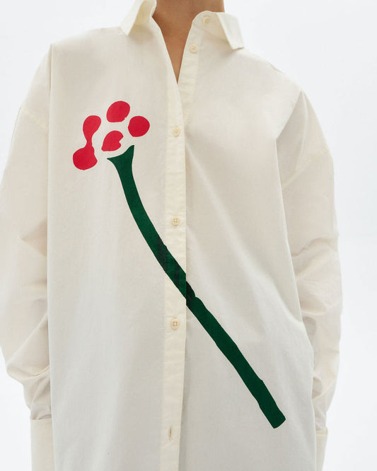 Shirt Juana Flower Tm White