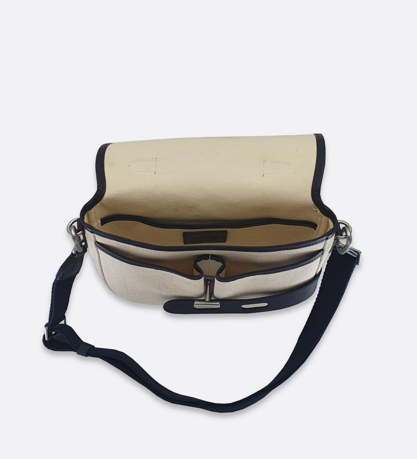 Bag Satchel S Natte Hemp Natte Hemp M Ecru-Marine