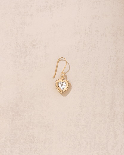 Earring Gini Boucles Topaze-Blanche