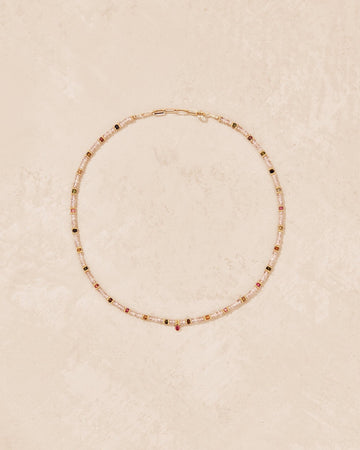 Necklace Maalai Collier Tourmaline