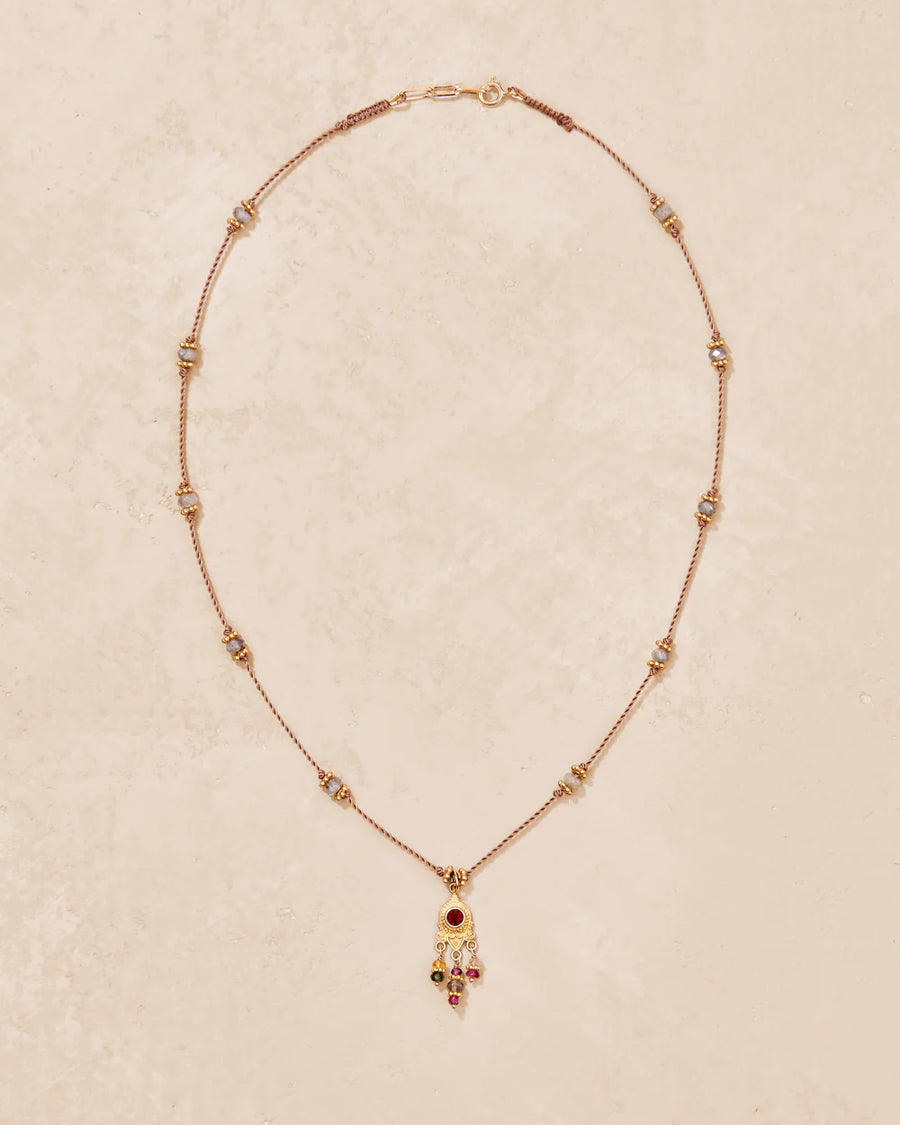 Necklace Padmacoll40 Padma Chaine Grenat