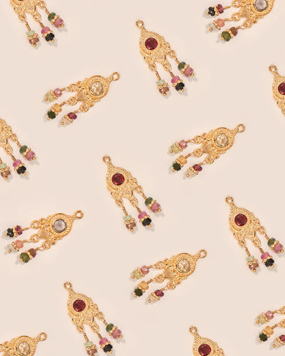 Necklace Padma Chaine Grenat