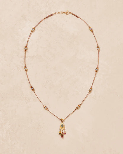 Necklace Padma Chaine Grenat