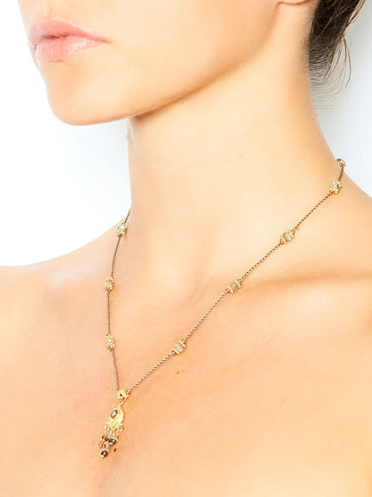 Necklace Padma Chaine Grenat