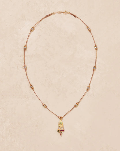 Necklace Padma Chaine Grenat