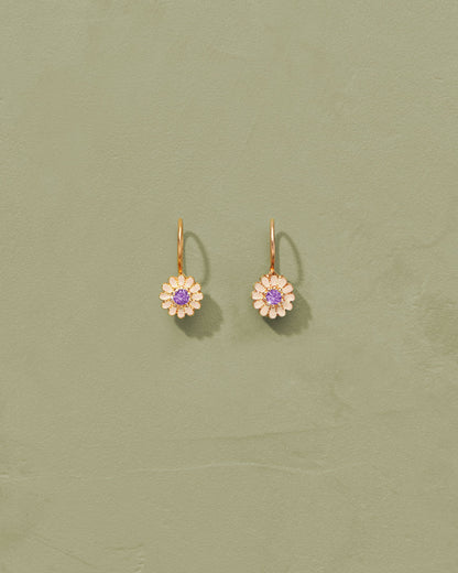 Earring Sai 84 Boucles Quartz-Rose