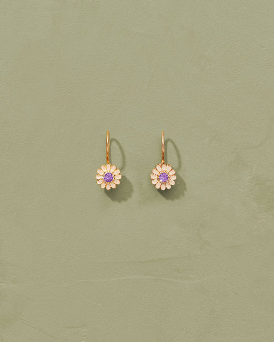 Earring Sai 84 Boucles Quartz-Rose
