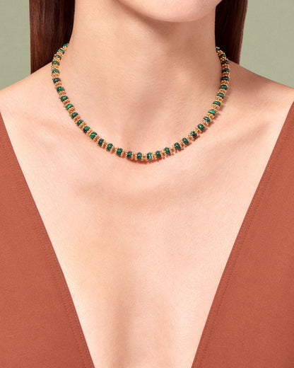 Necklace Seda Collier Malachite