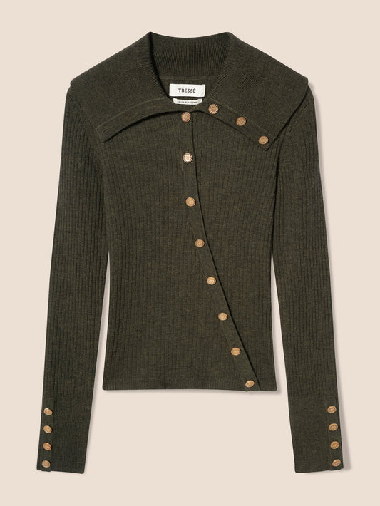 Pullover Moma Flecked-Khaki