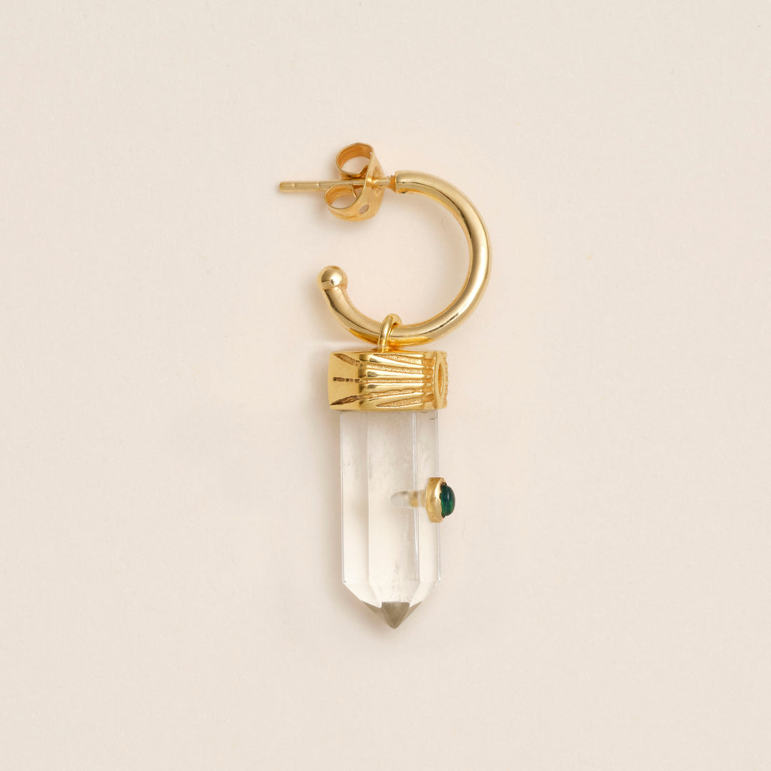 Earring Amuleto Boucles Vert-Onyx