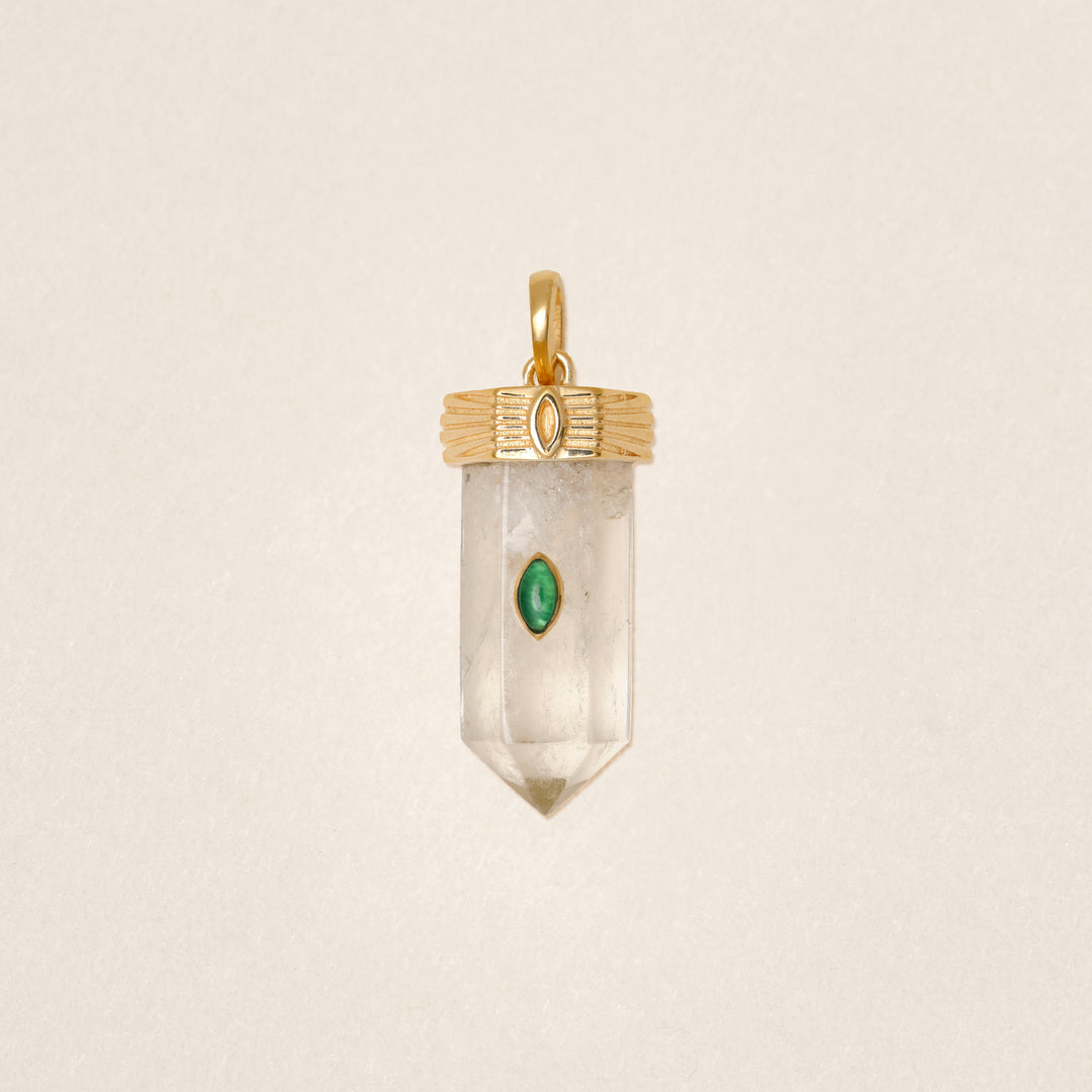 Necklace Amuleto Pendant Vert-Onyx