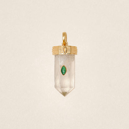 Necklace Amuleto Pendant Vert-Onyx