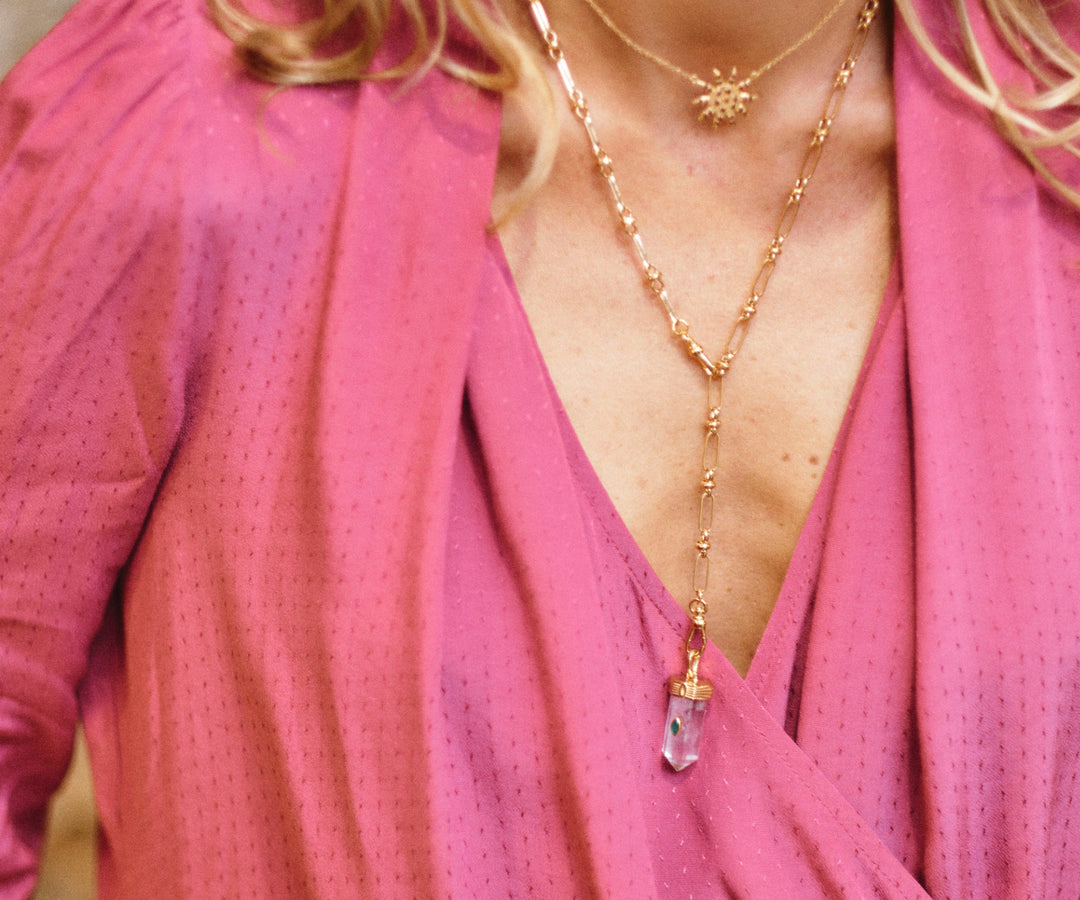 Necklace Amuleto Pendant Vert-Onyx