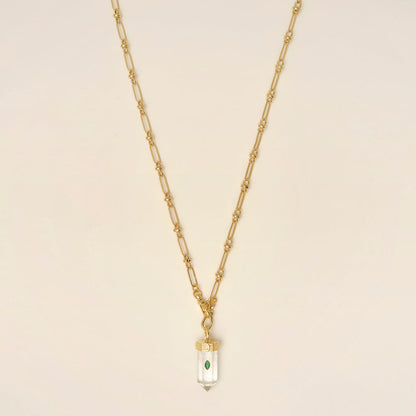 Necklace Amuleto Pendant Vert-Onyx